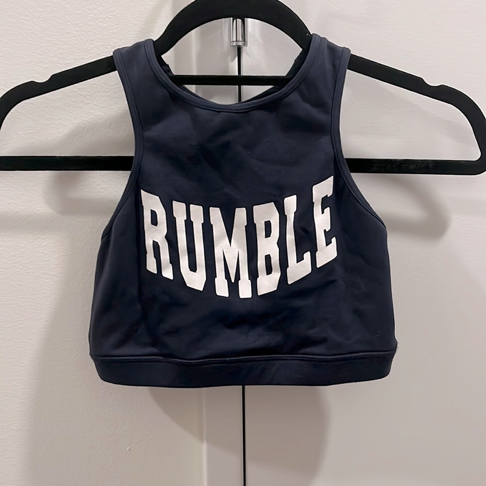 Phat Buddha x RUMBLE high neck sports bra/ crop top